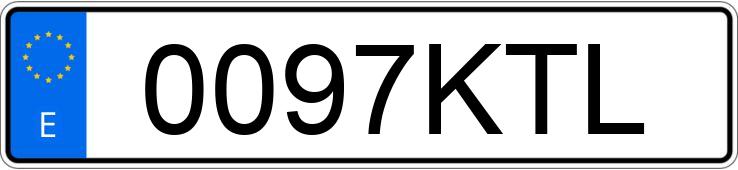 Numer rejestracyjny 0097KTL posiada DACIA DUSTER