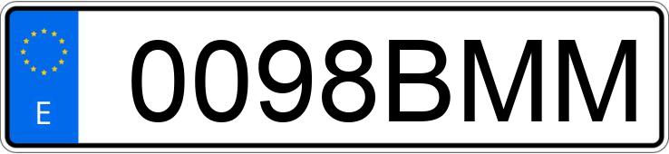 Numer rejestracyjny 0098BMM posiada RENAULT MEGANE