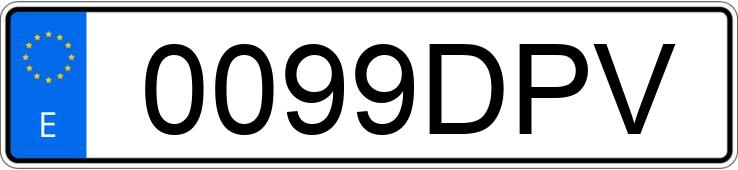 Numer rejestracyjny 0099DPV posiada OPEL VECTRA