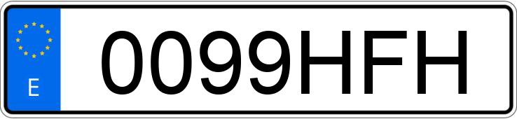 Numer rejestracyjny 0099HFH posiada KIA SPORTAGE