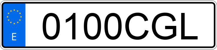 Numer rejestracyjny 0100CGL posiada RENAULT KANGOO