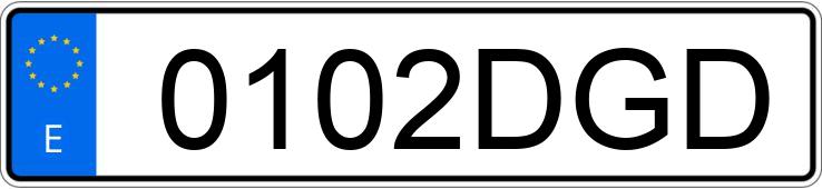 Numer rejestracyjny 0102DGD posiada SEAT TOLEDO