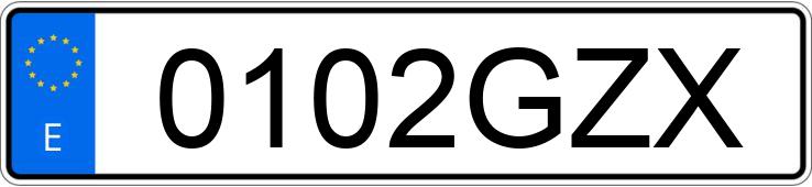 Numer rejestracyjny 0102GZX posiada YAMAHA XP 500