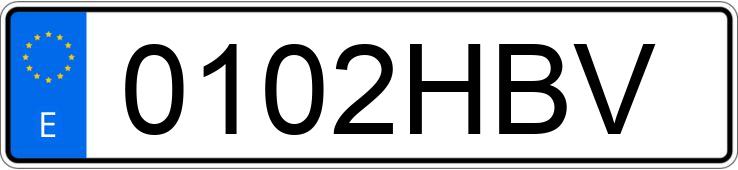 Numer rejestracyjny 0102HBV posiada SCANIA K