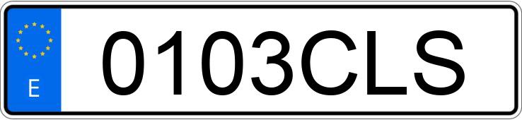 Numer rejestracyjny 0103CLS posiada RENAULT LAGUNA