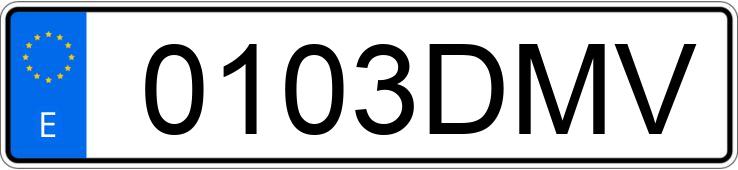 Numer rejestracyjny 0103DMV posiada KYMCO ZING 125