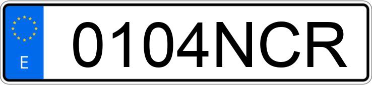 Numer rejestracyjny 0104NCR posiada TESLA MODEL Y Numer rejestracyjny 0104NCR posiada TESLA MODEL Y