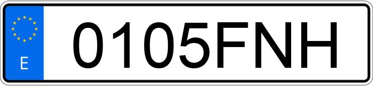 Numer rejestracyjny 0105FNH posiada FORD S-MAX