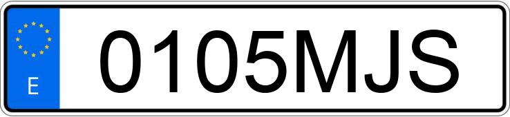 Numer rejestracyjny 0105MJS posiada MERCEDES C (204)