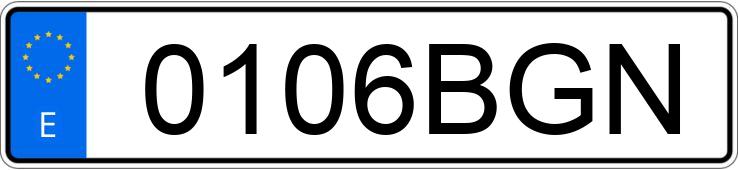 Numer rejestracyjny 0106BGN posiada AUDI A6