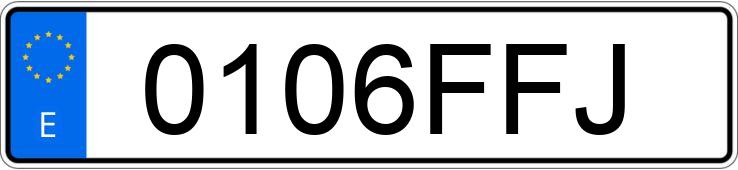 Numer rejestracyjny 0106FFJ posiada RENAULT CLIO