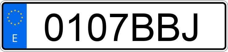 Numer rejestracyjny 0107BBJ posiada BMW SERIE 5