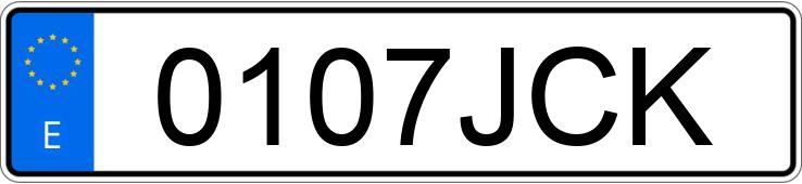 Numer rejestracyjny 0107JCK posiada SEAT LEON