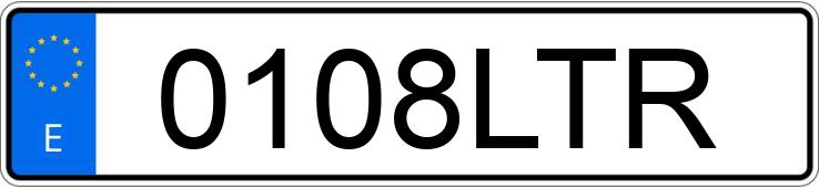 Numer rejestracyjny 0108LTR posiada SKODA OCTAVIA