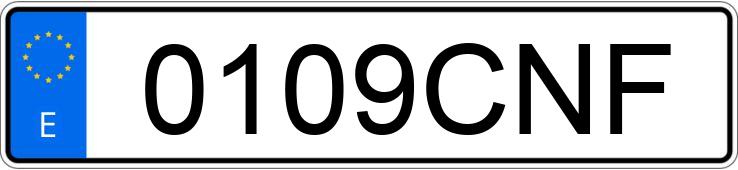 Numer rejestracyjny 0109CNF posiada VOLKSWAGEN PASSAT