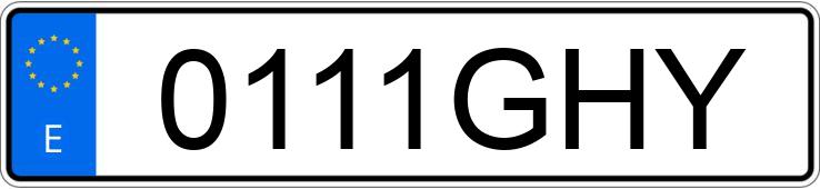 Numer rejestracyjny 0111GHY posiada RENAULT GRAND KANGOO