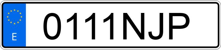 Numer rejestracyjny 0111NJP posiada CITROEN BERLINGO