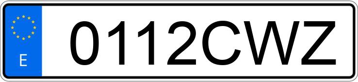 Numer rejestracyjny 0112CWZ posiada CITROEN XSARA Numer rejestracyjny 0112CWZ posiada CITROEN XSARA