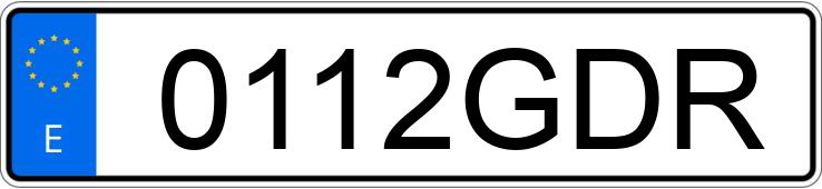 Numer rejestracyjny 0112GDR posiada DODGE AVENGER