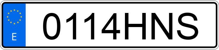 Numer rejestracyjny 0114HNS posiada SEAT EXEO