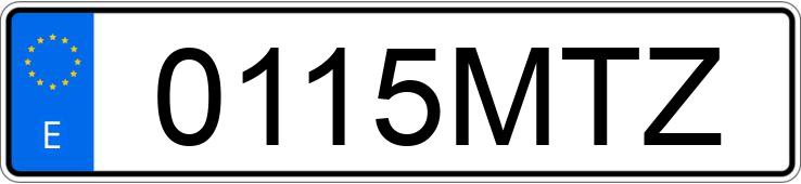 Numer rejestracyjny 0115MTZ posiada KIA CEED