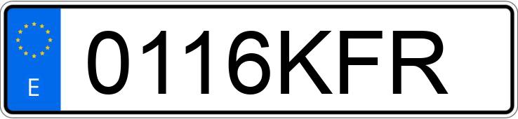 Numer rejestracyjny 0116KFR posiada HYUNDAI KONA