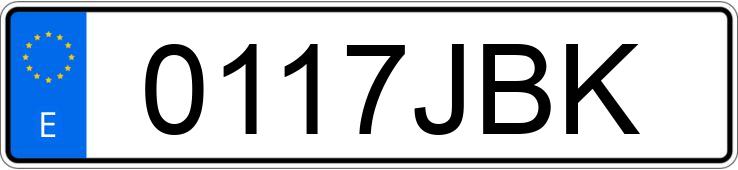 Numer rejestracyjny 0117JBK posiada CITROEN C3