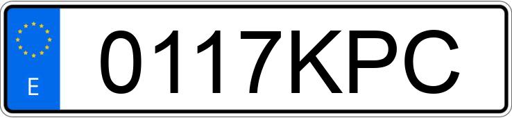 Numer rejestracyjny 0117KPC posiada OPEL ASTRA