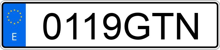 Numer rejestracyjny 0119GTN posiada SEAT IBIZA