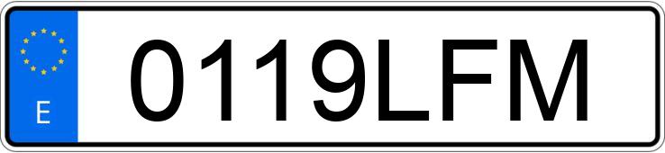 Numer rejestracyjny 0119LFM posiada IVECO DAILY Numer rejestracyjny 0119LFM posiada IVECO DAILY