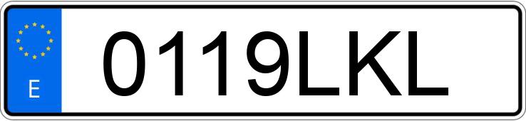Numer rejestracyjny 0119LKL posiada PEUGEOT 2008 Numer rejestracyjny 0119LKL posiada PEUGEOT 2008
