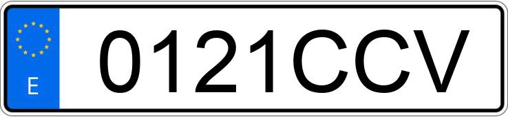 Numer rejestracyjny 0121CCV posiada SEAT IBIZA