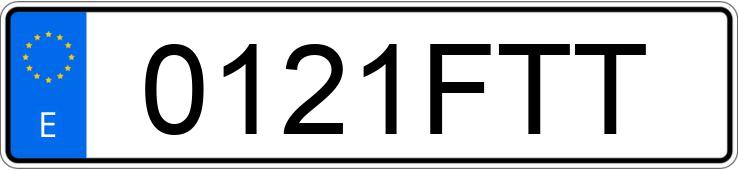 Numer rejestracyjny 0121FTT posiada PEUGEOT 207