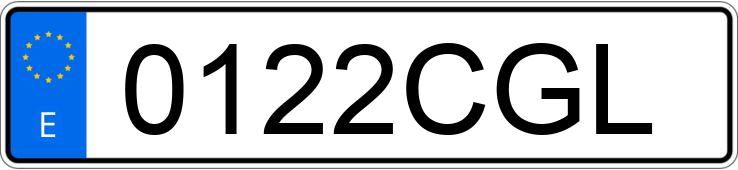 Numer rejestracyjny 0122CGL posiada FERRARI 360