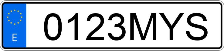 Numer rejestracyjny 0123MYS posiada AUDI A3 SPORTBACK Numer rejestracyjny 0123MYS posiada AUDI A3 SPORTBACK