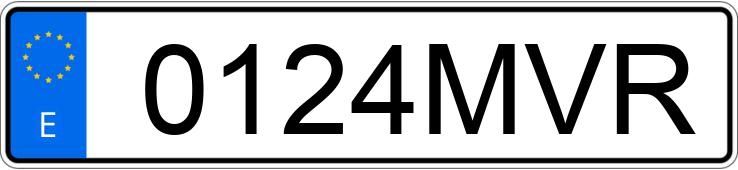 Numer rejestracyjny 0124MVR posiada AUDI Q2