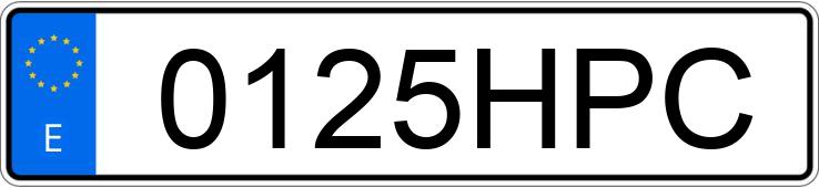 Numer rejestracyjny 0125HPC posiada RENAULT KANGOO