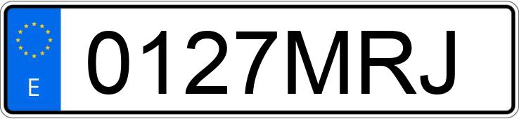 Numer rejestracyjny 0127MRJ posiada BMW SERIE 3