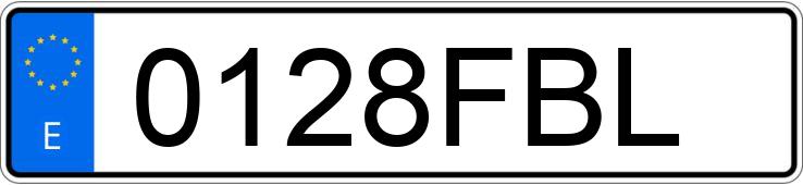 Numer rejestracyjny 0128FBL posiada RENAULT MEGANE