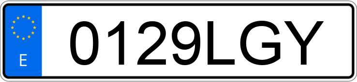 Numer rejestracyjny 0129LGY posiada MERCEDES C (205)