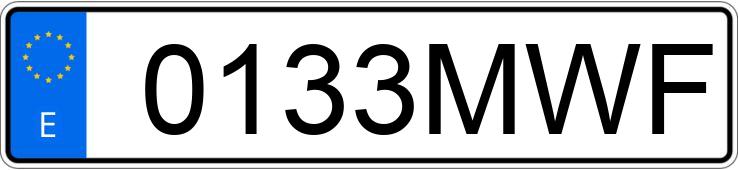 Numer rejestracyjny 0133MWF posiada CUPRA BORN