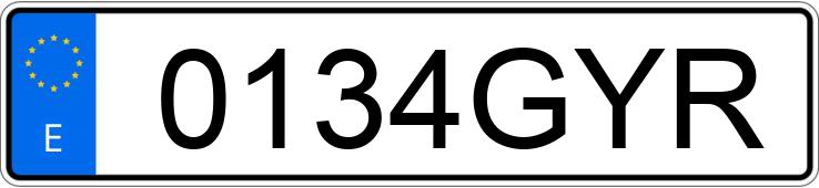 Numer rejestracyjny 0134GYR posiada SEAT EXEO