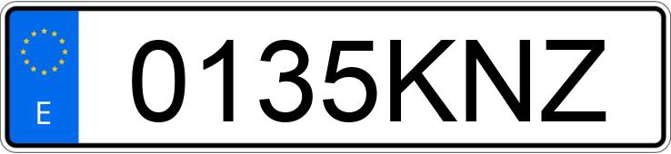 Numer rejestracyjny 0135KNZ posiada BMW X5