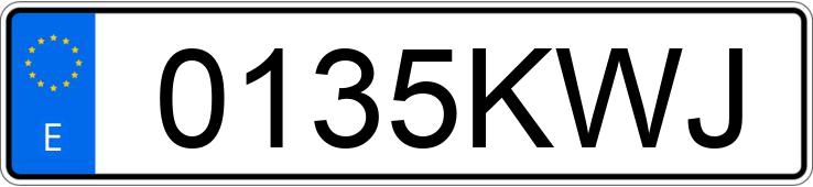 Numer rejestracyjny 0135KWJ posiada TOYOTA RAV4