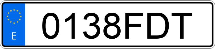 Numer rejestracyjny 0138FDT posiada VOLKSWAGEN GOLF