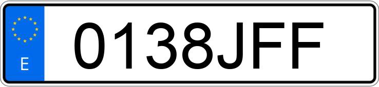 Numer rejestracyjny 0138JFF posiada RENAULT MEGANE