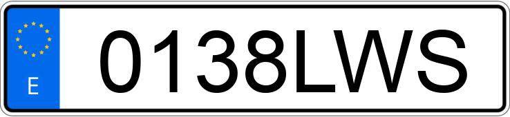 Numer rejestracyjny 0138LWS posiada MERCEDES A (177)