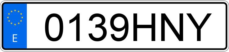 Numer rejestracyjny 0139HNY posiada RENAULT CLIO