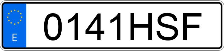 Numer rejestracyjny 0141HSF posiada AUDI A4