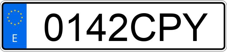 Numer rejestracyjny 0142CPY posiada BMW SERIE 3